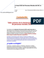 Gmail - Taller Práctico - Declaración Anual 2023 de Personas Morales Del SAT, Te Esperamos Este Miércoles