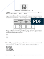 Sondagem Matematica