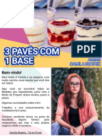 Receita 3 Pavês Com 1 Base - Leite Ninho - Geleia de Morango - Oreo - Tá No Forno - Camila Beatriz