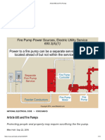 NEC Guide To Article 695 and Fire Pumps