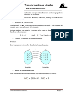 Transformaciones Lineales