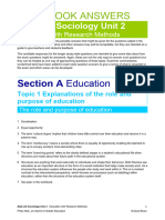 Sociology AQA As Unit 2 Workbook Answers