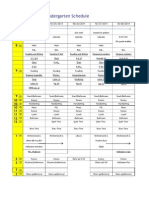 Mrs. Leishman's Kindergarten Schedule