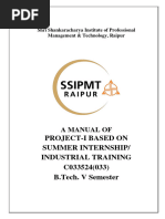 Project-I 5th Sem Manual