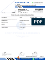 PERIPHERAL BLOOD SMEAR EXAMINATION Test Report Format Example Sample Template Drlogy Lab Report