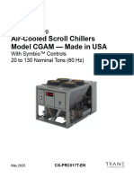 Air-Cooled Scroll Chillers Model CGAM - Made in USA: Product Catalog