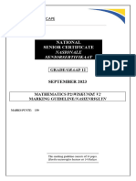 Maths p2 Memo Gr12 Sept 2023 - Afr+english