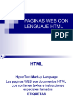 Paginas Web Con HTML