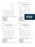 Rating Sheet