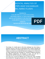 Experimental Analysis of Double Pipe Heat Exchanger Using Final