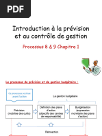 Introduction À La Prévision Et Au Contrôle de Gestion: Processus 8 & 9 Chapitre 1