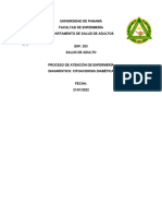 Proceso de Atención de Enfermería Cetoacidosis Diabetica