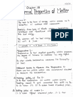 Thermal Properties Matter Notes