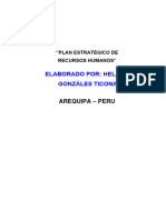 Modelo Genérico de pLAN ESTRATÉGICO DE RRHH