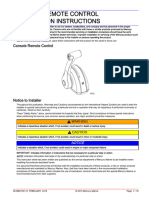 Console Remote Control Installation Instructions