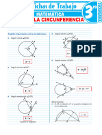 Angulos en La Circunferencia para Tercer Grado de Secundaria