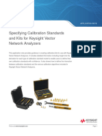 Specifying Calibration Standards and Kits For Keysight Vector Network Analyzers