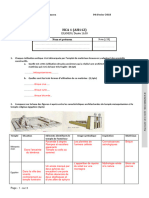 Sujet HCA L1 - Tlemcen - Corrigé - 023324