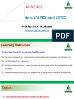 6 - Cost Estimation & Depreciation