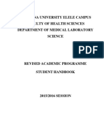 Medical Lab Science Undergraduate Curriculum