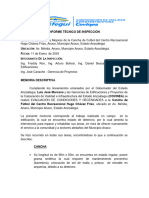 INFORME TECNICO Cancha de Futbol Hugo Chávez