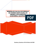 Memoria de Calculo Drenaje Vivienda