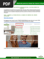 Paso APaso para Matricula Persona Natural de Manera Virtual
