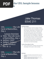 Educ 211 m03 Assignment Comparing The Udl Sample Lessons Presentation