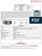 Pushpa NET Admit Card