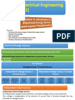 Lecture 3 - Introduction To Electrical Energy Sources and Some Basic Network Analysis