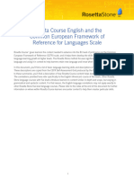 Foundations Course Correlation To CEFR