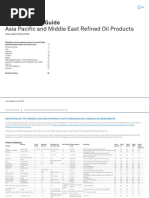 Asia Refined Oil Products Methodology