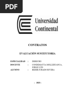 Contratos - Evaluacion Sustitutoria