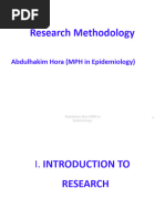 Introduction To Research Methodology 4th Year