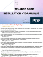 Maintenance D'une Installation Hydraulique