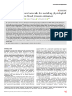 Physics-Informed Neural Networks For Modeling Physiological Time Series For Cuf Ess Blood Pressure Estimation