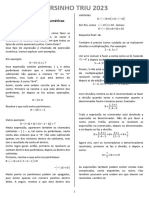 Aulas 11-16 - ExpressÃ Es, EquaÃ Ã Es, Regra de 3, Porcentagem, ConversÃ o