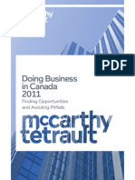 Doing Business in Canada 2011