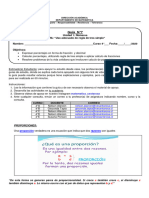 Guia N°7 4° Medio Proporciones y Porcentajes