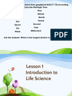 Life Science Lesson 1 and 3