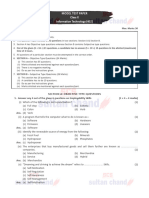 IT - (X) - Model Test Paper