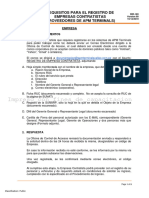 Dir 169 Empresas Contratistas Proveedores de Apm