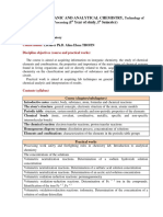 Inorganic and Analytical Chemistry