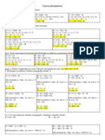 Exercices Développement CORRECTION