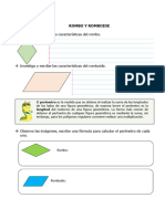 Repaso Areas y Perimetros de Rombos y Romboides