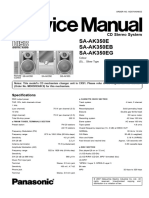Panasonic Sa Ak350e Sa Ak350eb Sa Ak350eg