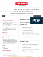 Initiation À Autodesk Revit Mep - Niveau 1 Initiation À Autodesk Revit Mep - Niveau 1