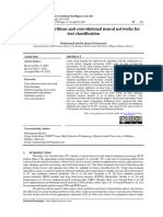 Optimizer Algorithms and Convolutional Neural Networks For Text Classification