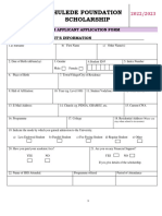 Hulede Fresh Applicant Application Form 2022