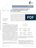 Dalton Transactions: Near-IR Luminescent Lanthanide Complexes With 1,8-Diaminoanthraquinone-Based Chromophoric Ligands